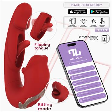INTOYOU APP SERIES Mouty Vibrador Función Mordisqueo y Flipping con App