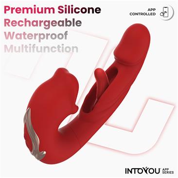INTOYOU APP SERIES Mouty Vibrador Función Mordisqueo y Flipping con App - Imagen 5